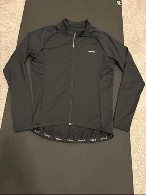 Baleaf Black Full-Zip Cycling Jersey